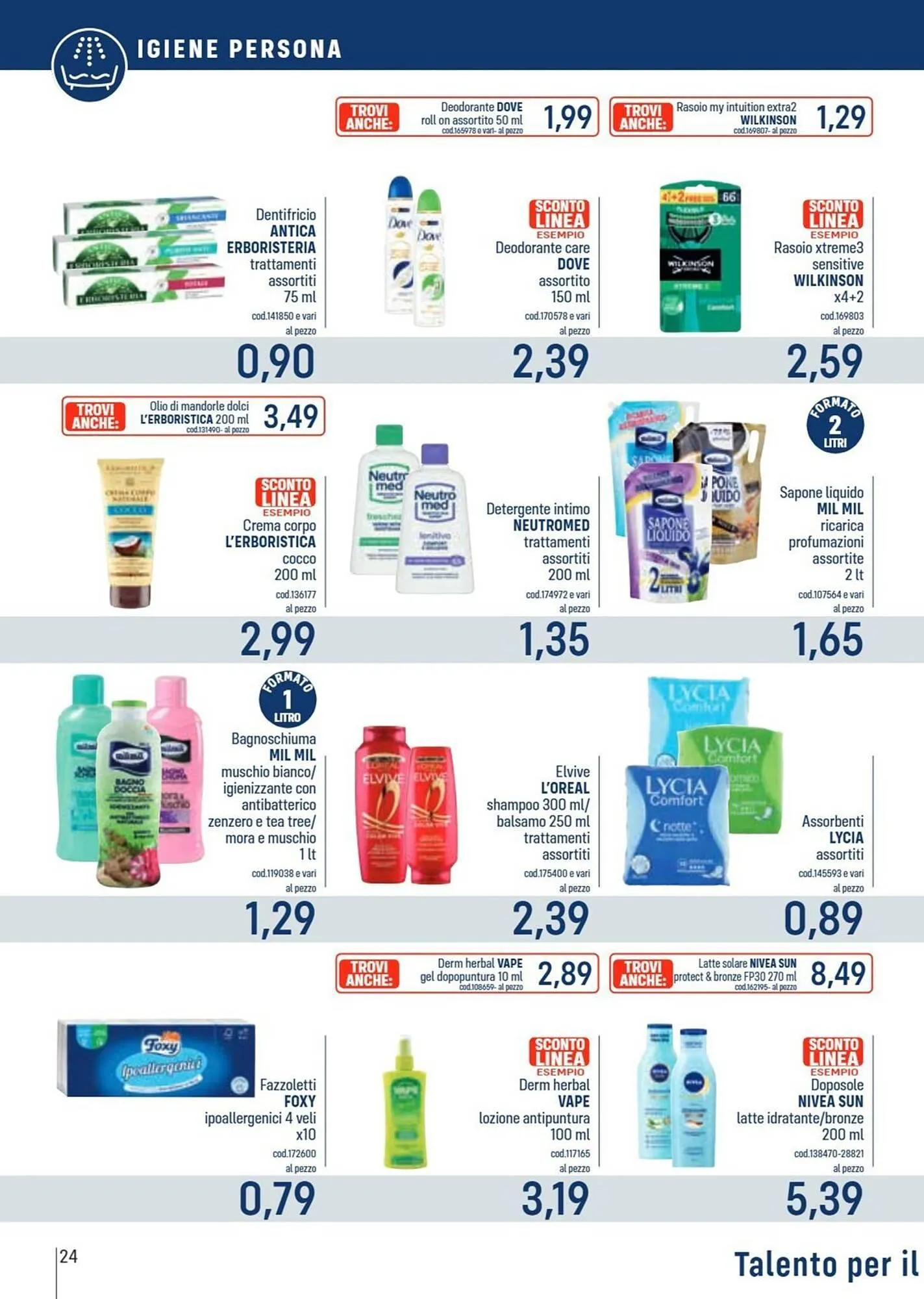 Volantino Talento Professional Store da 2 giugno a 15 giugno di 2025 - Pagina del volantino 24