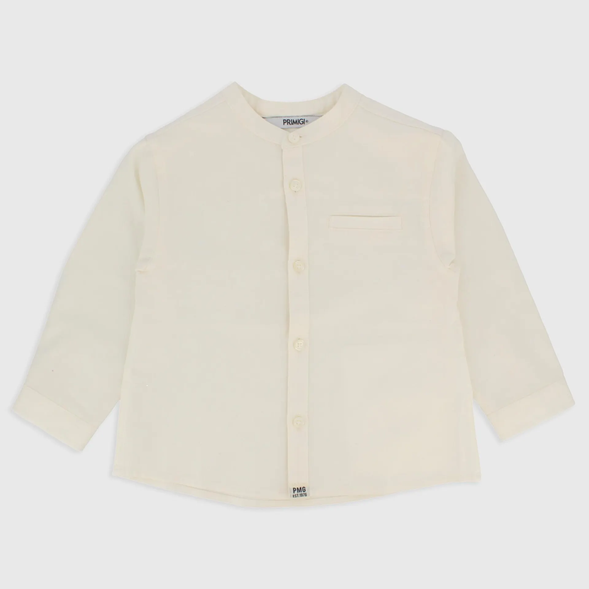 Camicia in cotone da bambino, beige