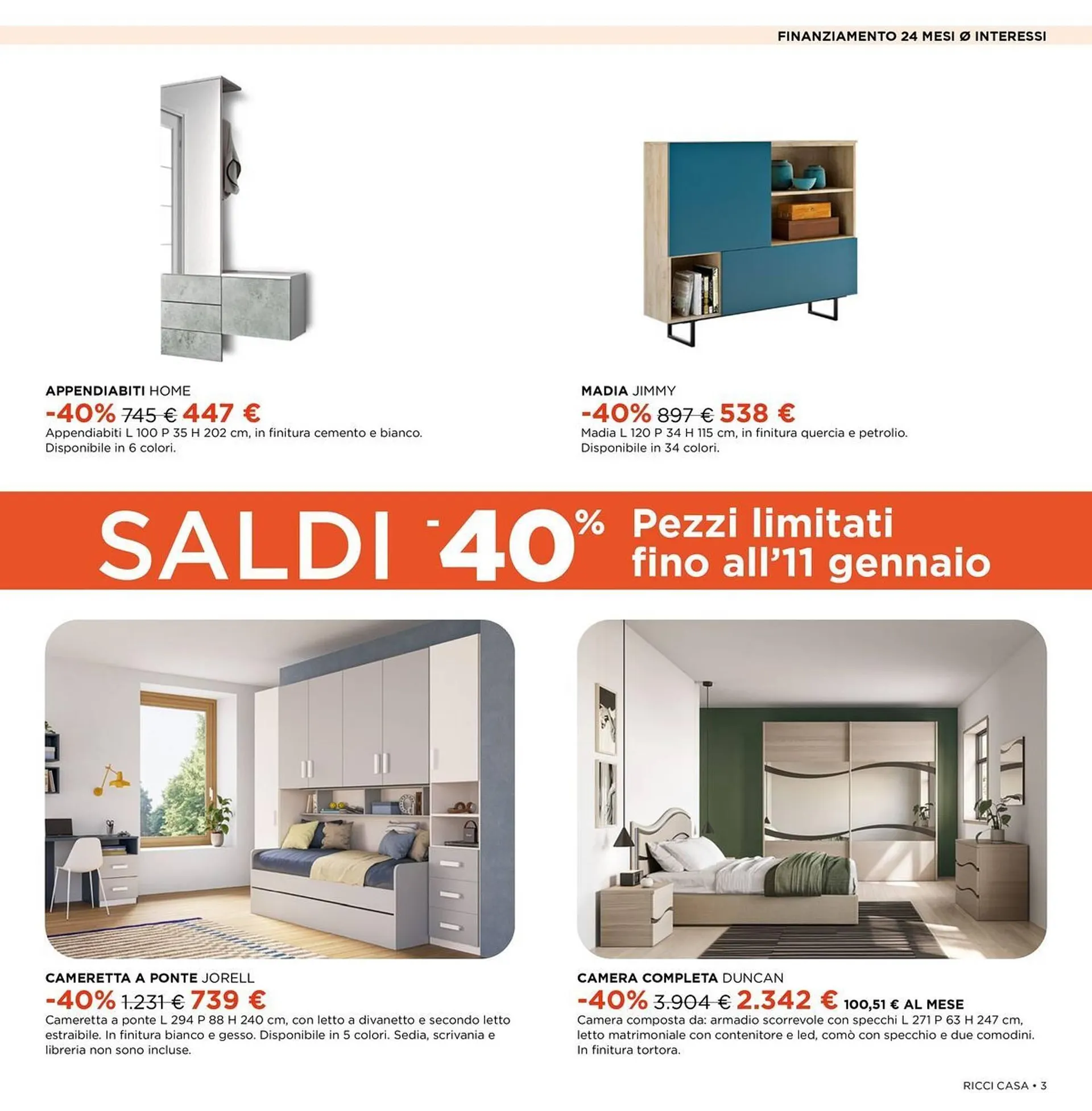 Volantino Ricci Casa da 3 gennaio a 25 gennaio di 2026 - Pagina del volantino 3