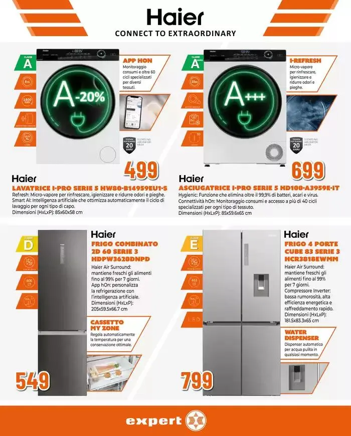 Speciale Grandi Elettrodomestici da Expert! da 27 marzo a 9 aprile di 2025 - Pagina del volantino 12
