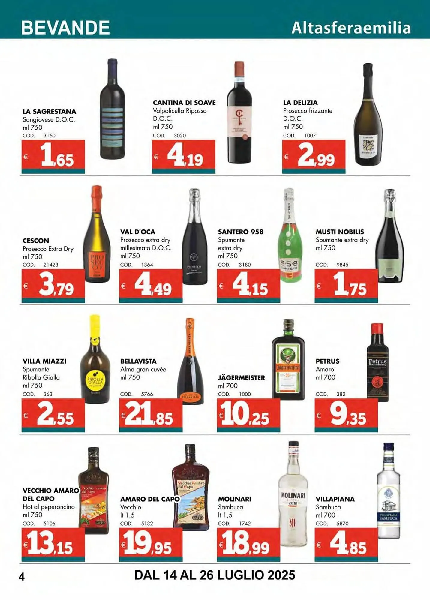 Volantino Altasfera da 14 luglio a 26 luglio di 2025 - Pagina del volantino 4