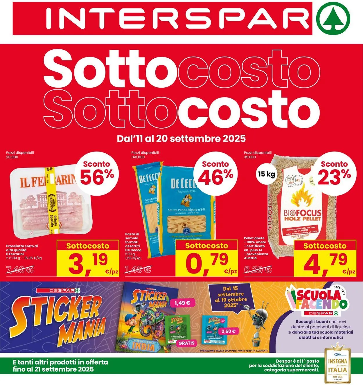 Interspar Volantino attuale da 11 settembre a 20 settembre di 2025 - Pagina del volantino 1