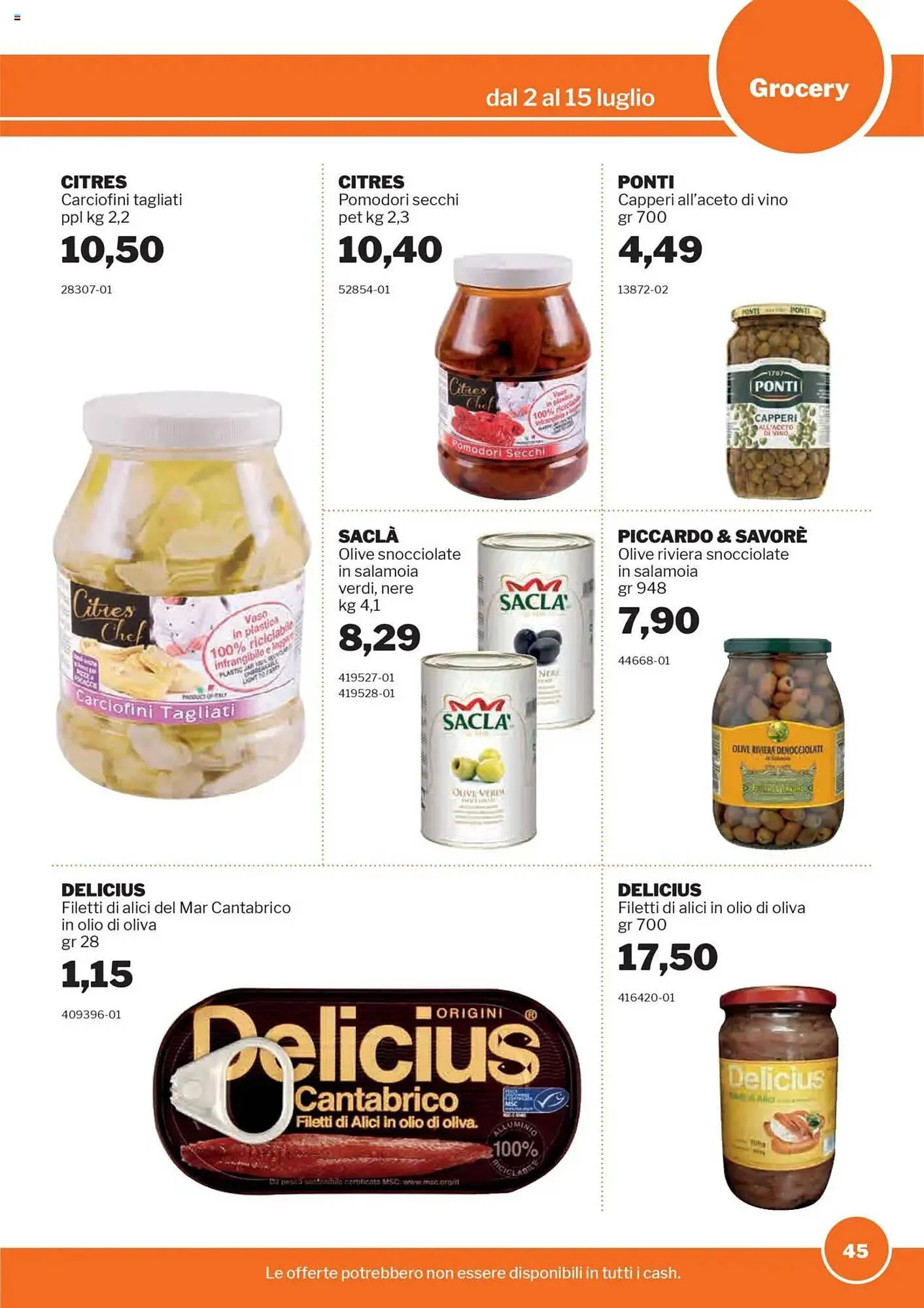 Volantino GrosMarket da 2 luglio a 15 luglio di 2025 - Pagina del volantino 45
