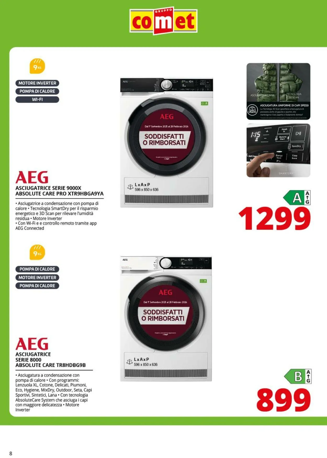 Comet Volantino attuale da 11 ottobre a 30 ottobre di 2025 - Pagina del volantino 8