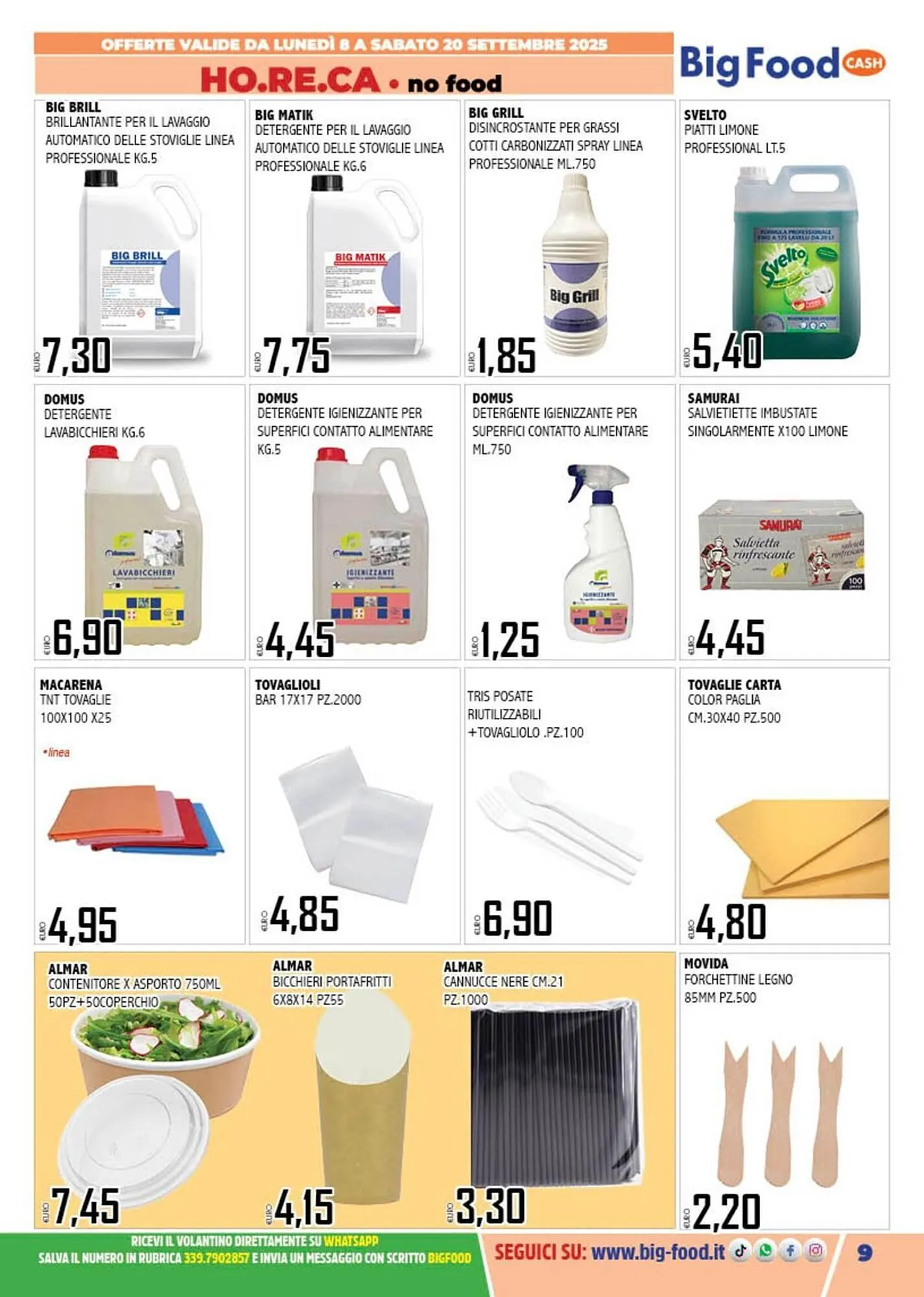 Volantino Big Food da 8 settembre a 20 settembre di 2025 - Pagina del volantino 9