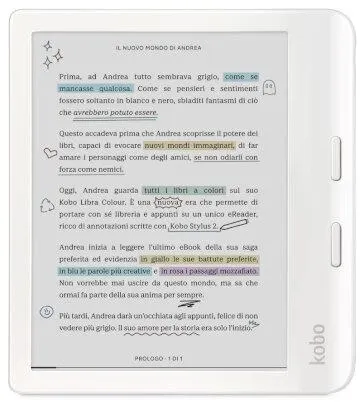 Kobo Libra Colour Bianco