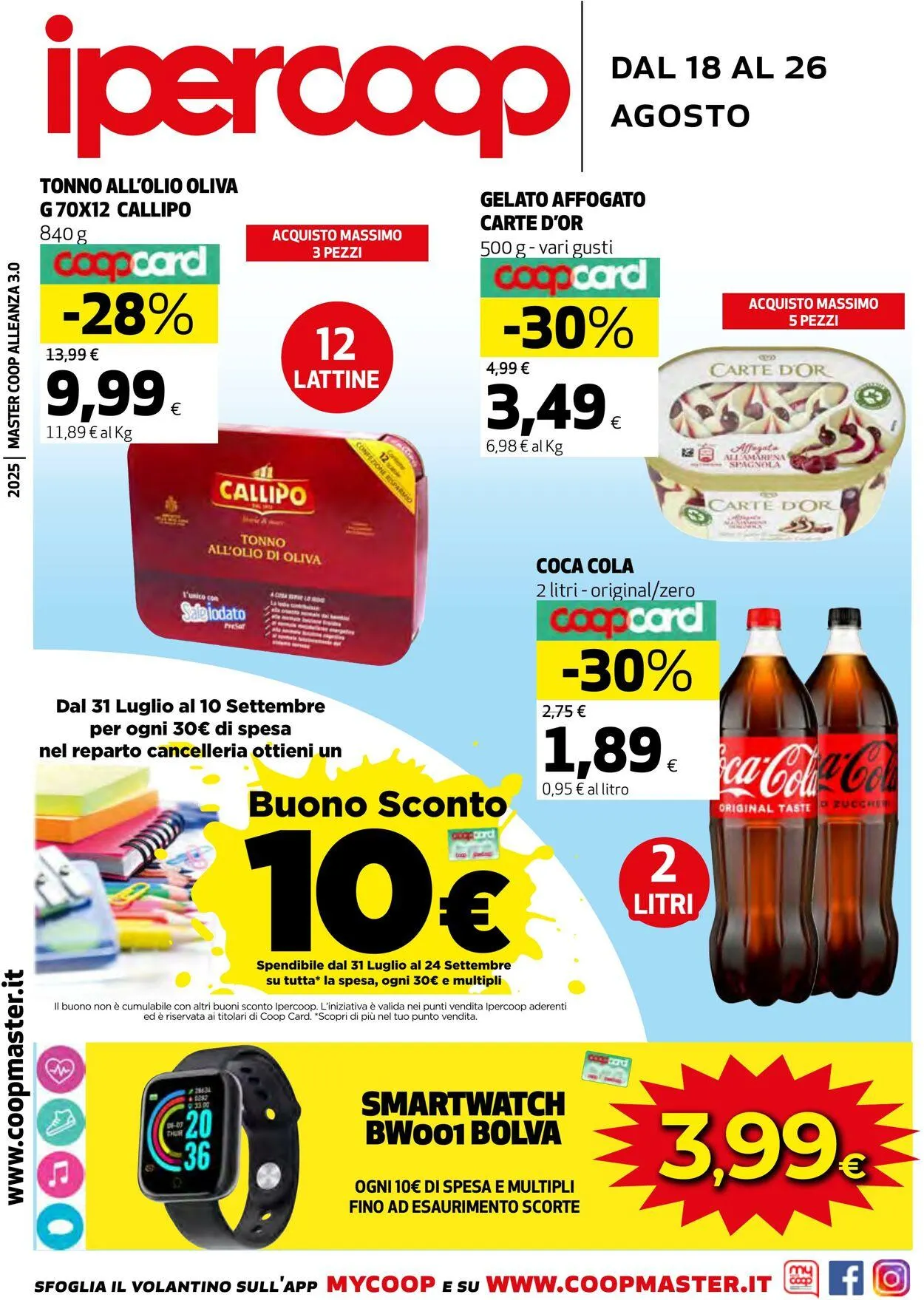 Coop Volantino attuale da 18 agosto a 26 agosto di 2025 - Pagina del volantino 1