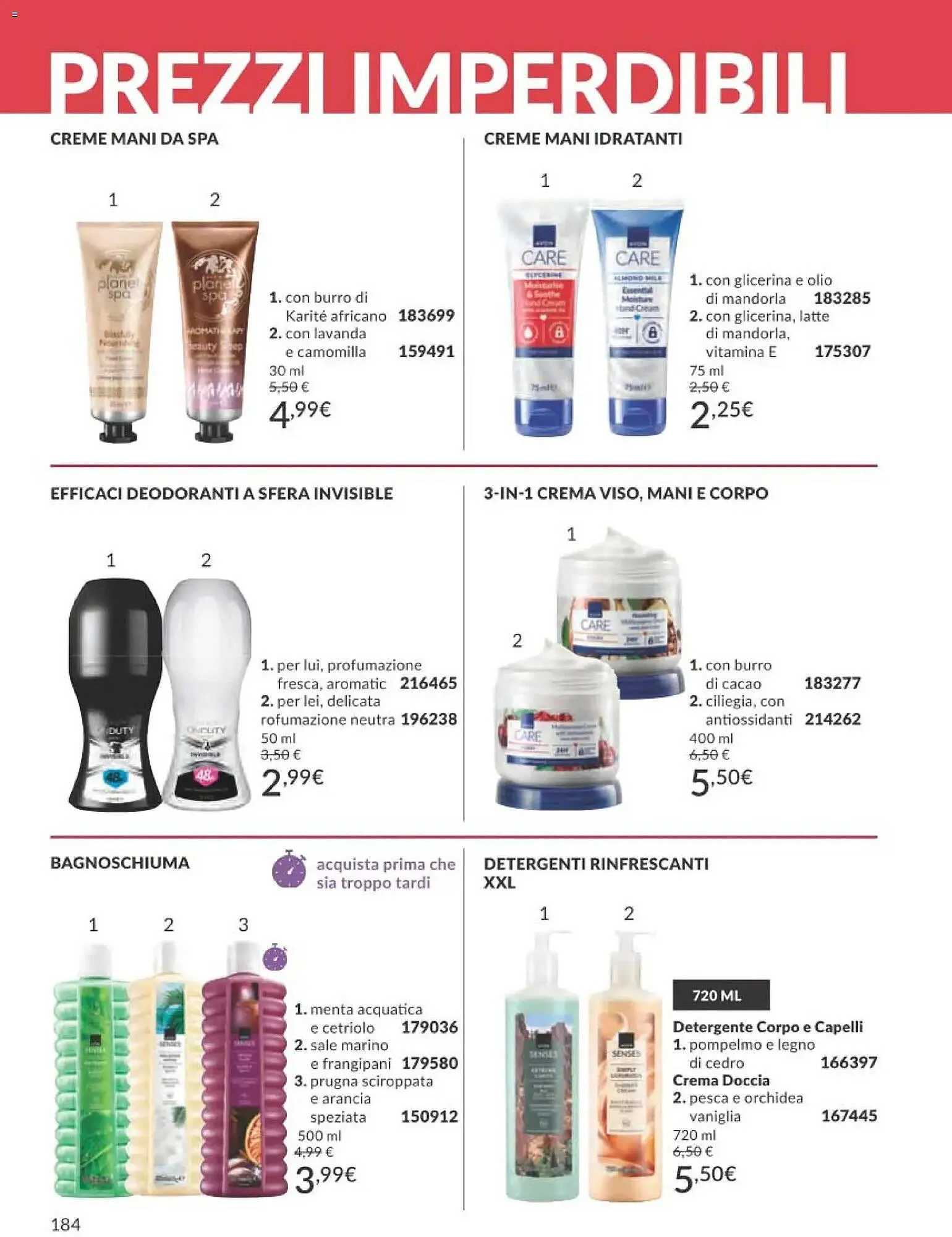 Catalogo Avon da 1 marzo a 31 marzo di 2026 - Pagina del volantino 184