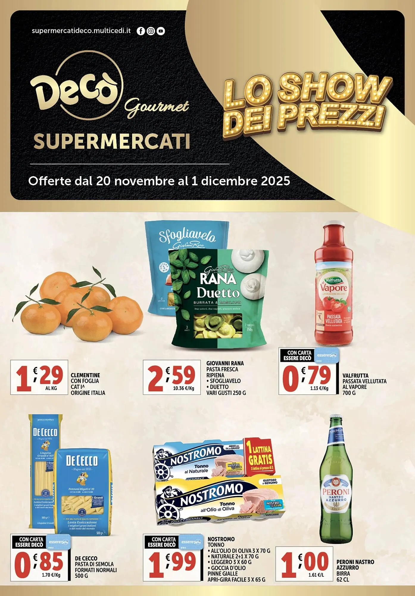Volantino Gourmet Déco da 20 novembre a 1 dicembre di 2025 - Pagina del volantino 1