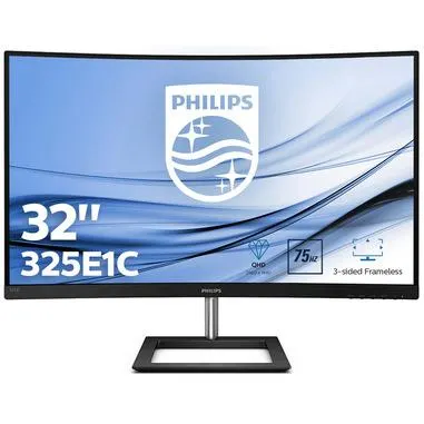 Philips E Line 325E1C/00 Monitor PC 80 cm (31.5") 2560 x 1440 Pixel Quad HD LCD Nero