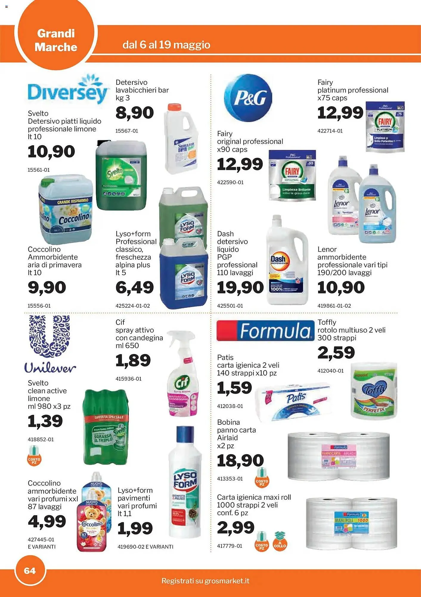 Volantino GrosMarket da 6 maggio a 19 maggio di 2026 - Pagina del volantino 64