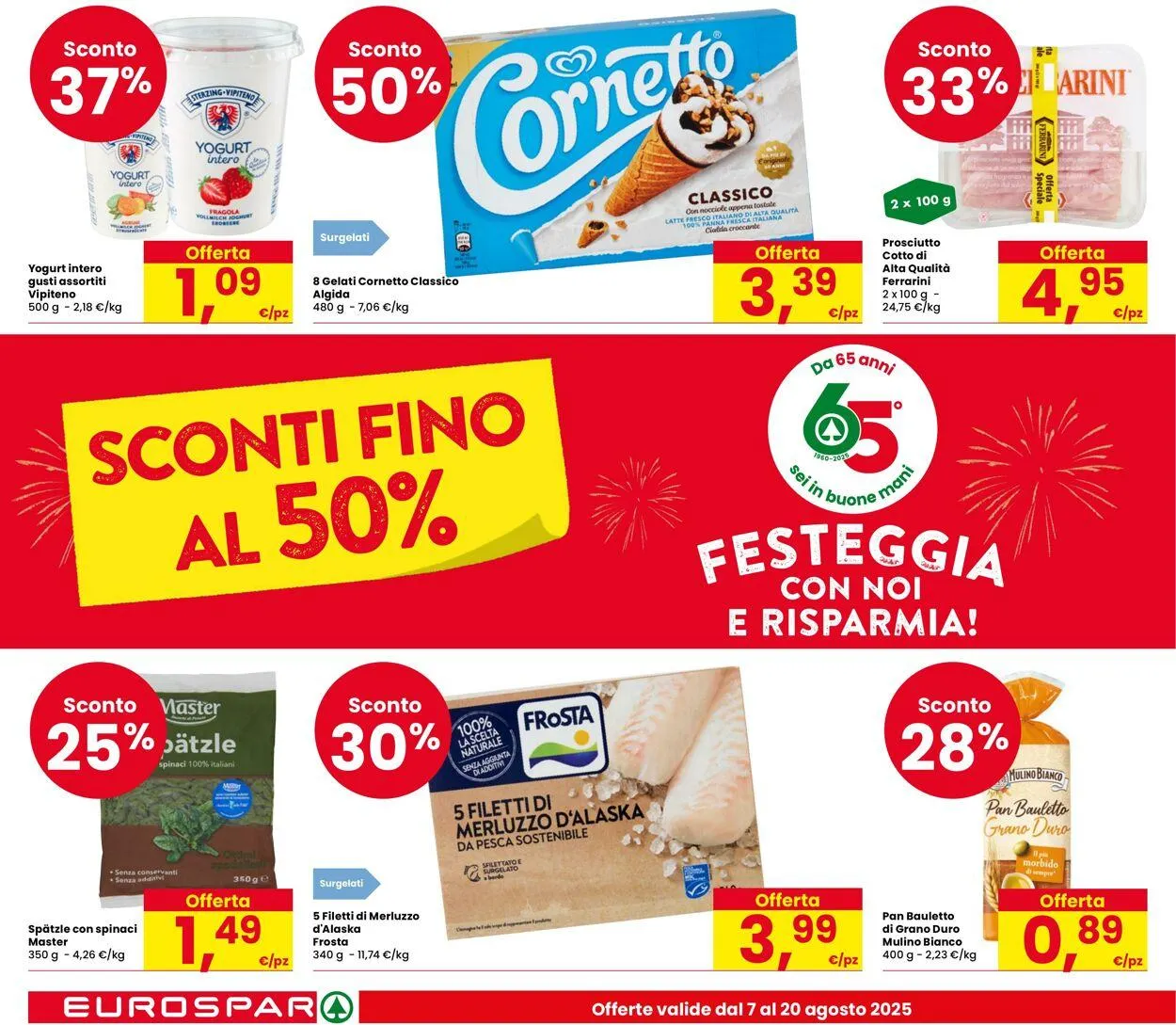Eurospar Volantino attuale da 7 agosto a 20 agosto di 2025 - Pagina del volantino 2