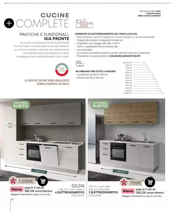 Speciale cucine 2025 da 3 marzo a 31 dicembre di 2025 - Pagina del volantino 40