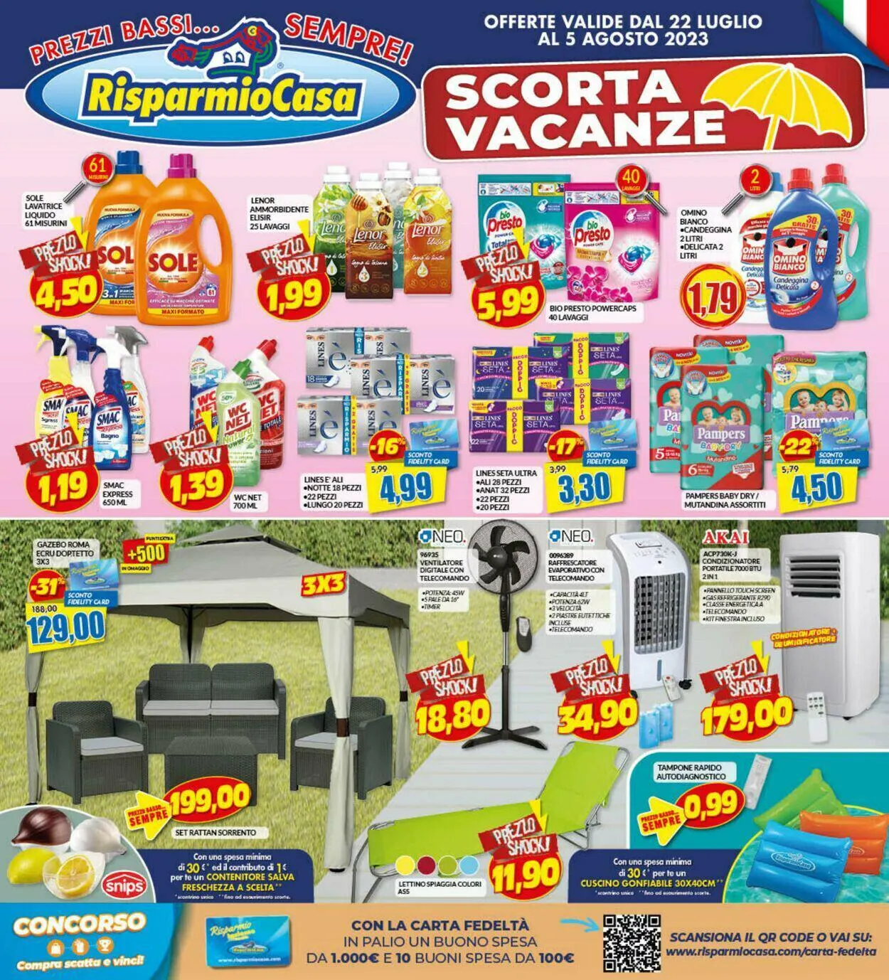 Risparmio Casa Volantino attuale da 22 luglio a 5 agosto di 2023 - Pagina del volantino 1