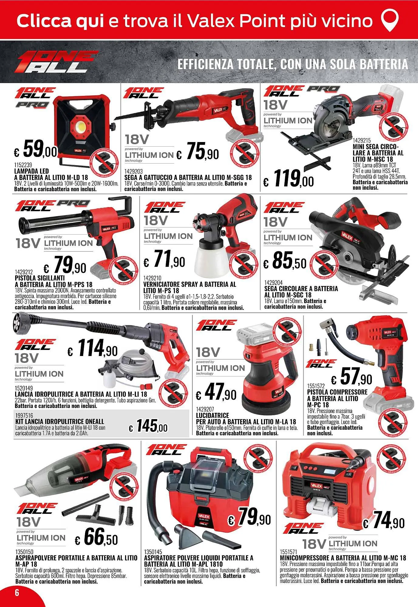 Volantino Valex da 2 gennaio a 2 marzo di 2024 - Pagina del volantino 6