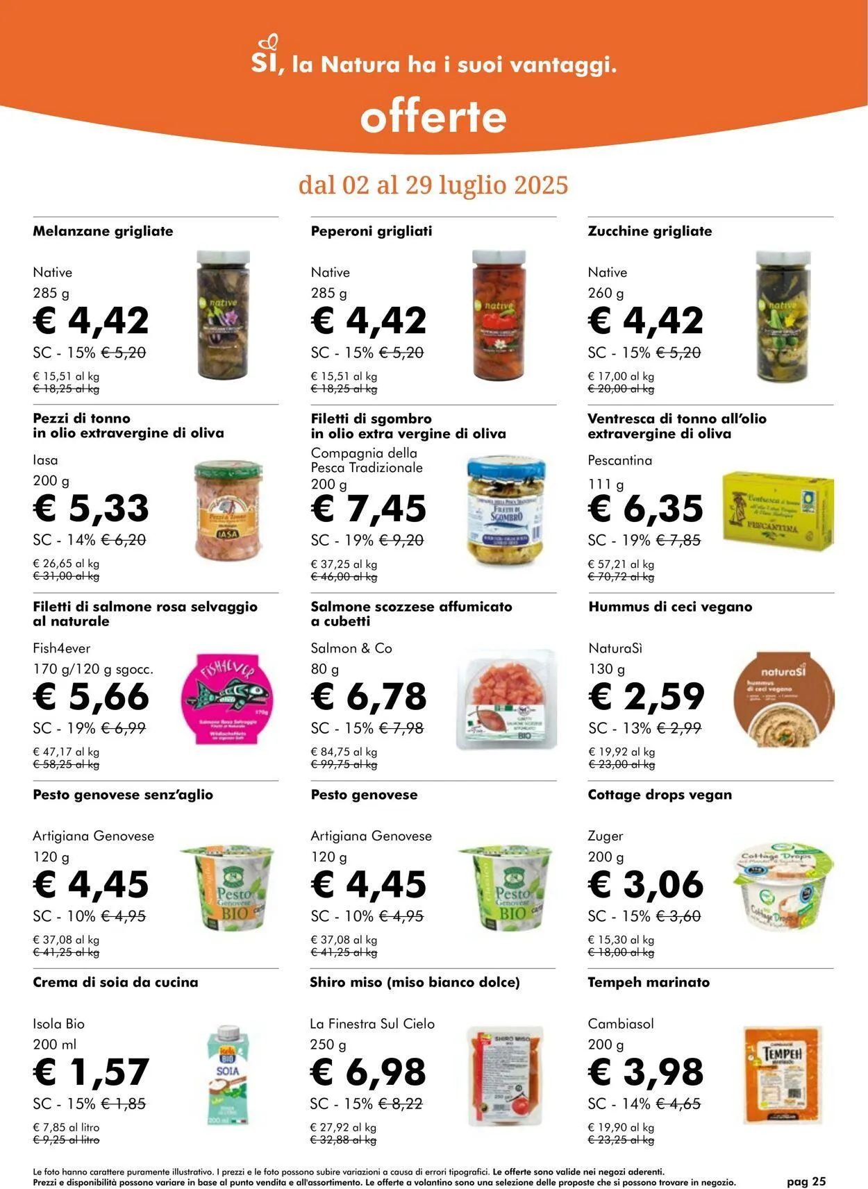 Natura Sì Volantino attuale da 31 luglio a 14 agosto di 2025 - Pagina del volantino 25