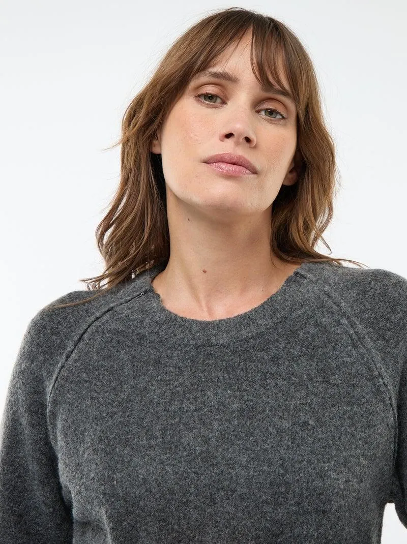 Abito maglia premaman - Grigio