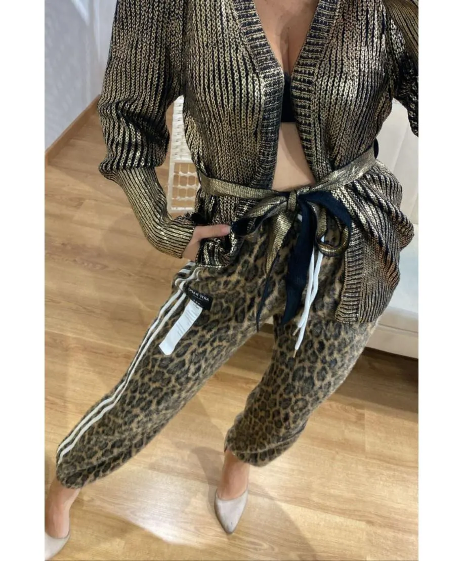 Pantalone simil pelliccia