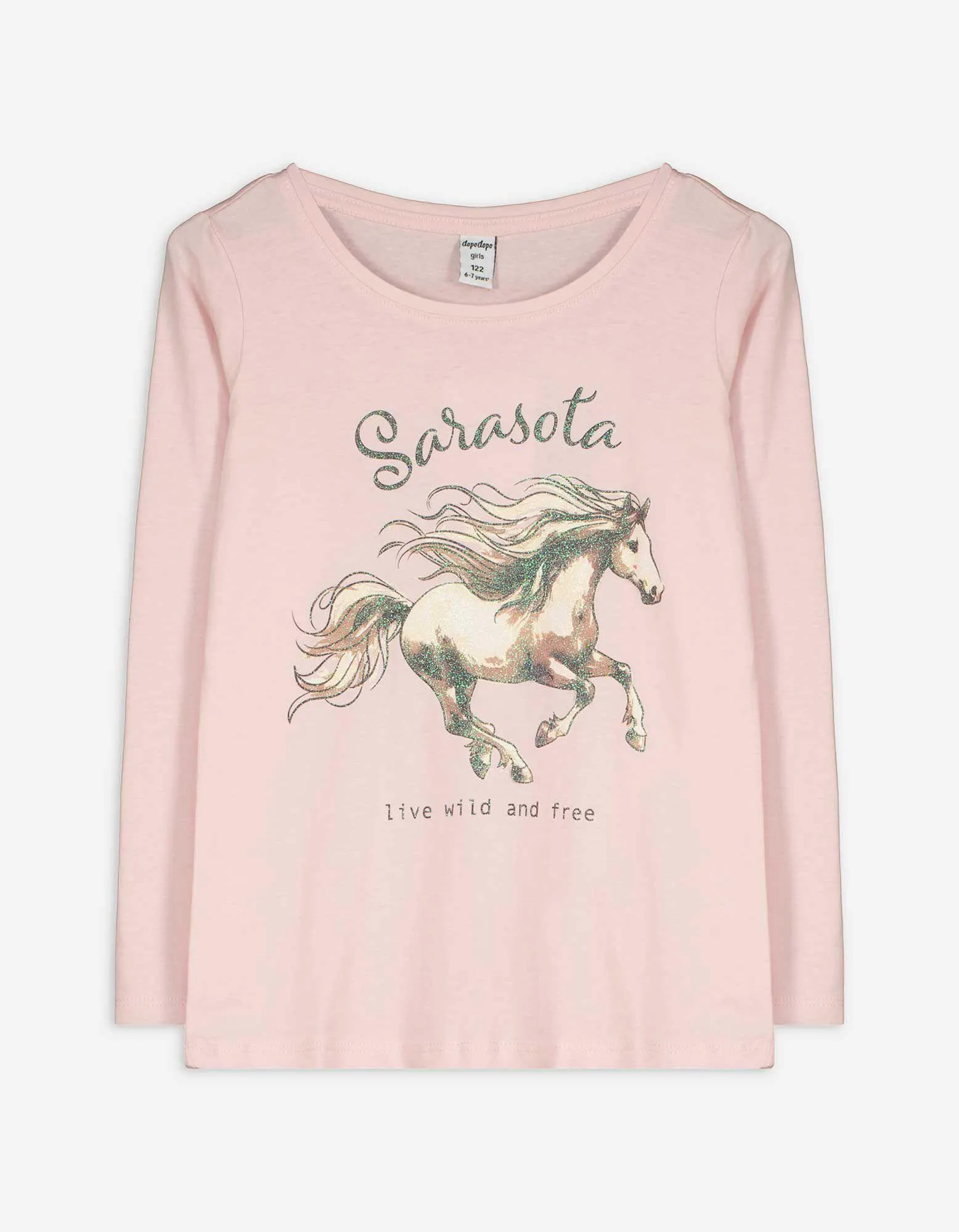 Maglia a manica lunga - Stampa frontale - rosa