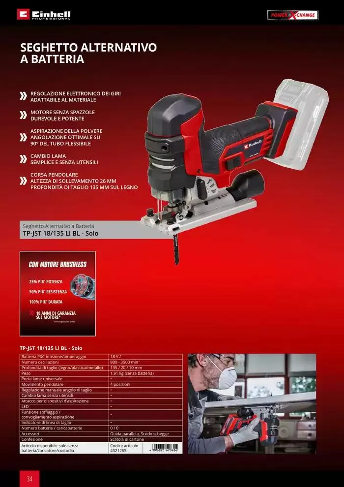 Elettroutensili 2025 da 11 febbraio a 31 dicembre di 2025 - Pagina del volantino 34