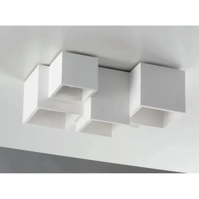 Plafoniera design Foster bianco IP20, 5XGU10 INSPIRE