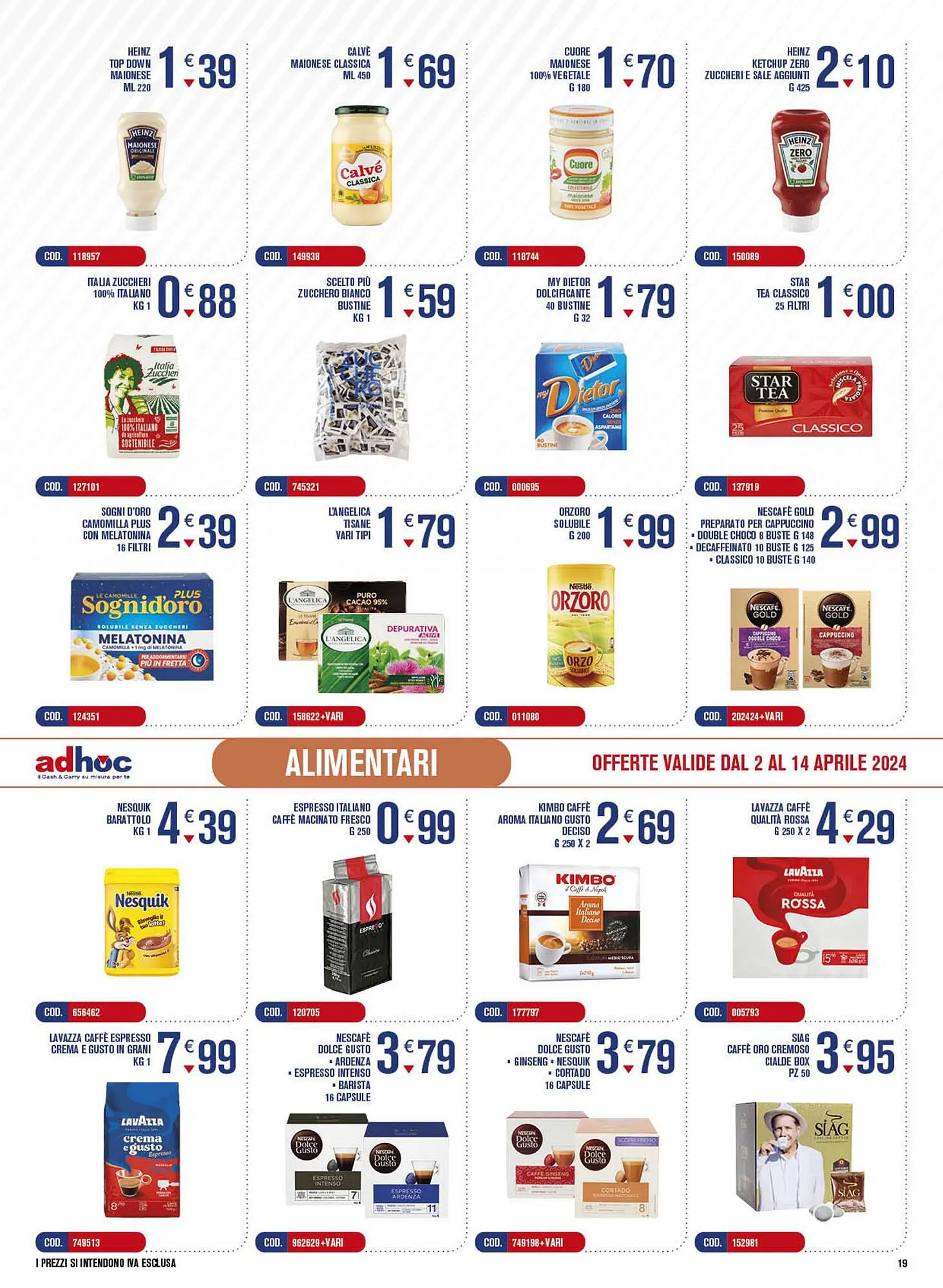 Volantino Adhoc da 2 aprile a 14 aprile di 2024 - Pagina del volantino 19