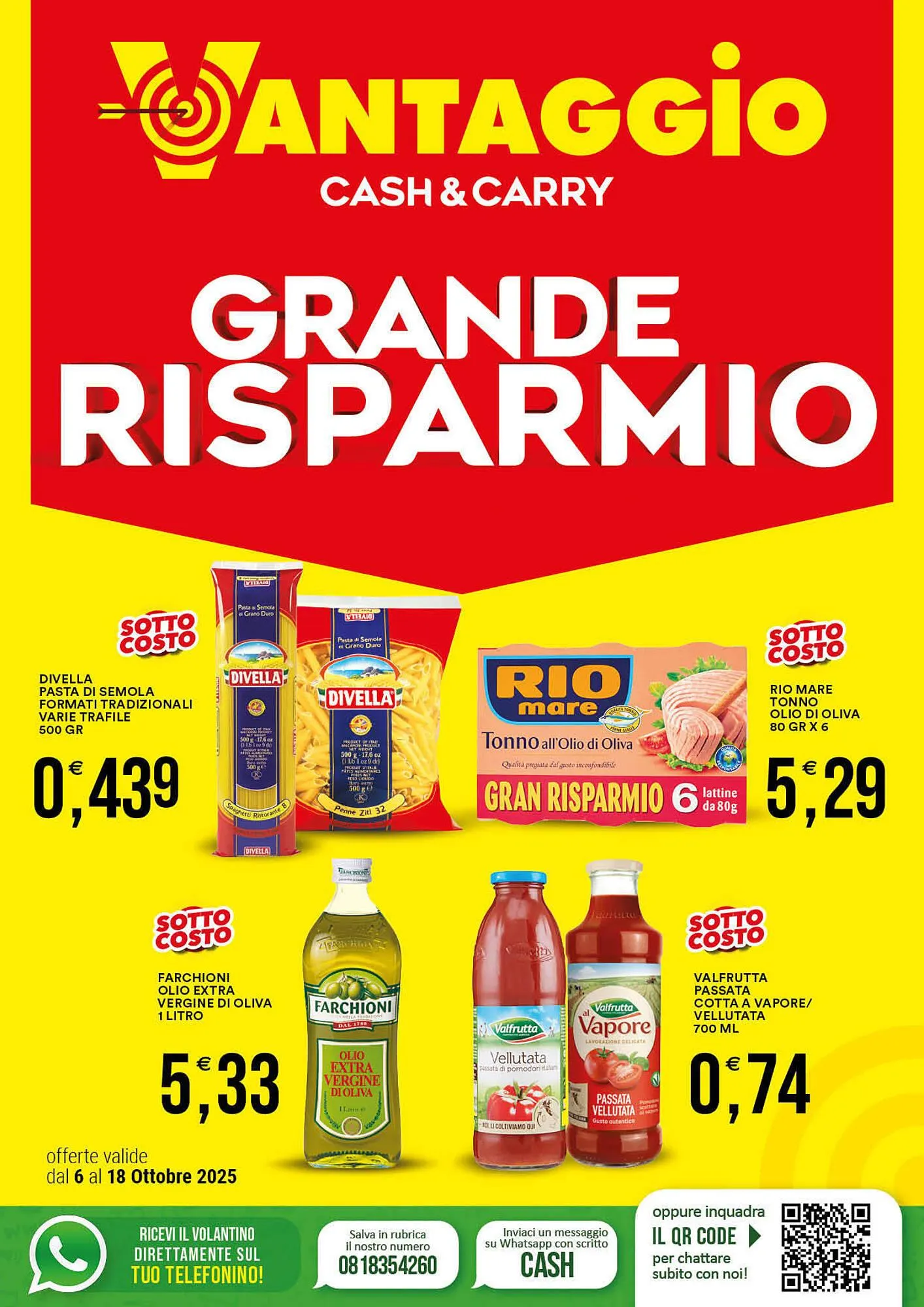 Volantino Vantaggio Cash&Carry da 6 ottobre a 18 ottobre di 2025 - Pagina del volantino 1