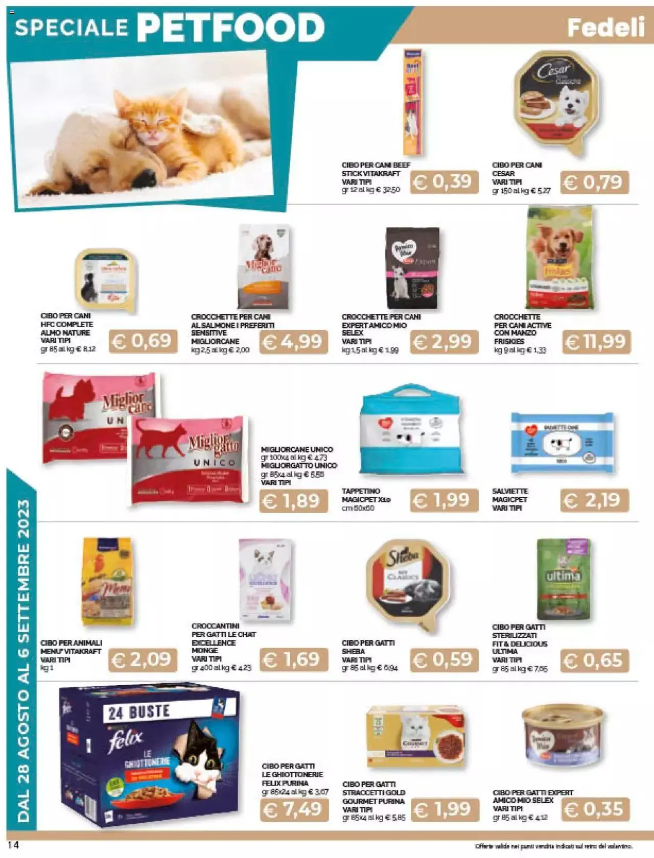 Volantino Mercatò da 28 agosto a 6 settembre di 2023 - Pagina del volantino 14