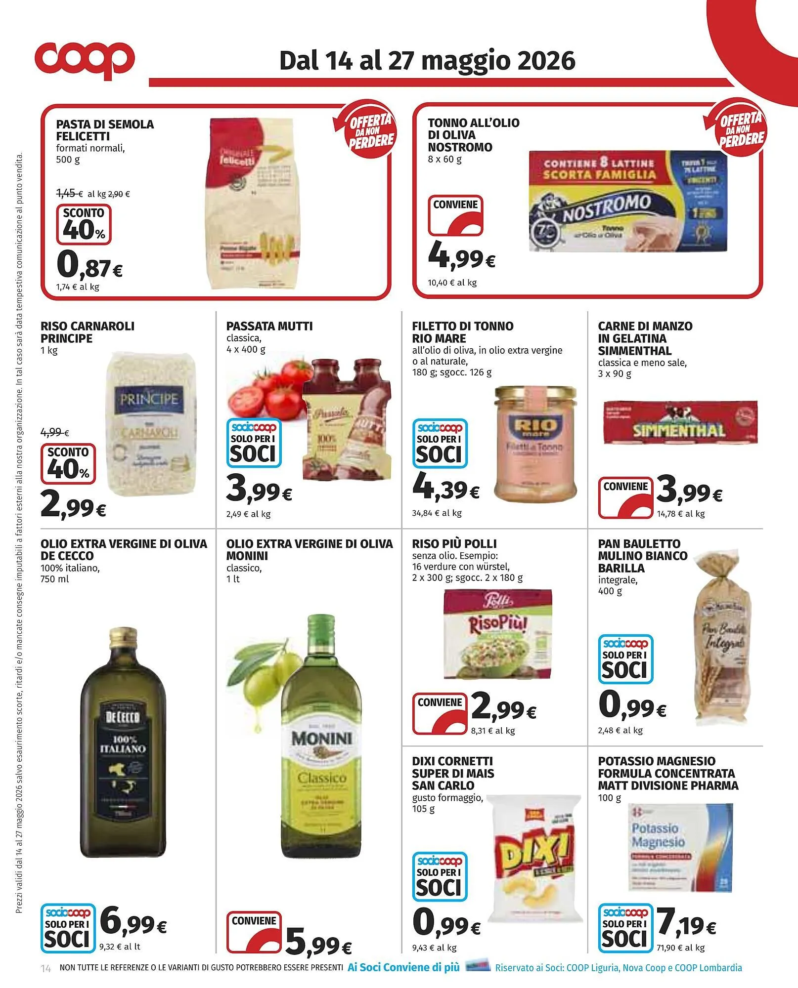 Volantino Coop da 14 maggio a 27 maggio di 2026 - Pagina del volantino 14