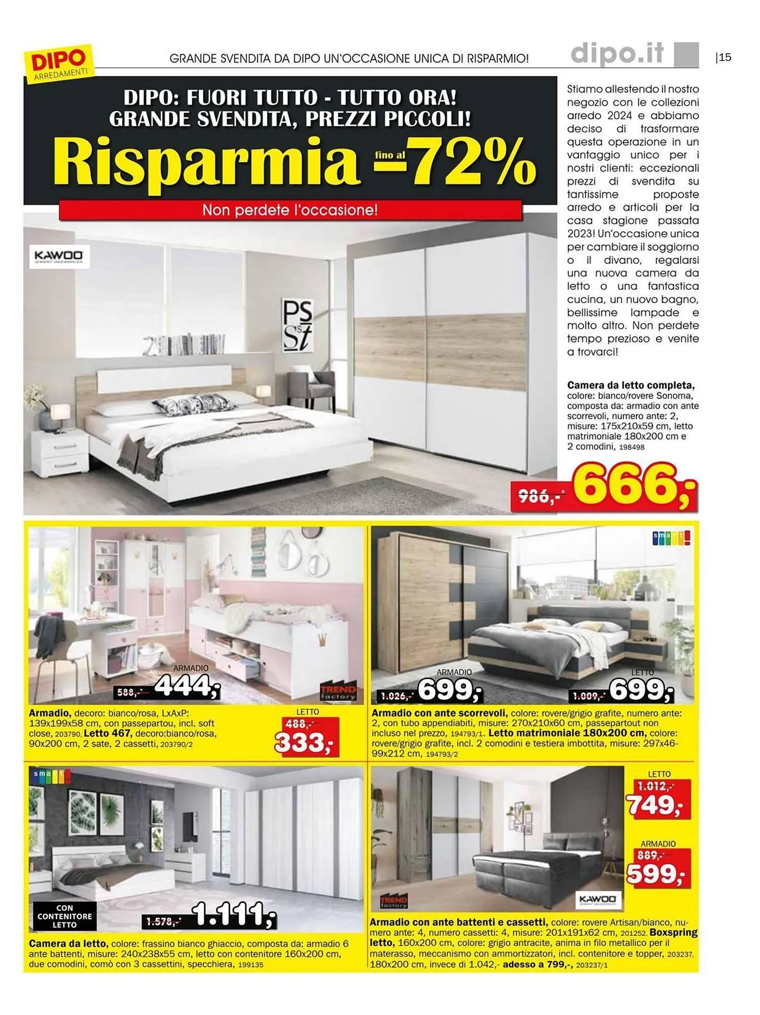 Volantino Dipo Arredamenti da 7 luglio a 20 luglio di 2025 - Pagina del volantino 15