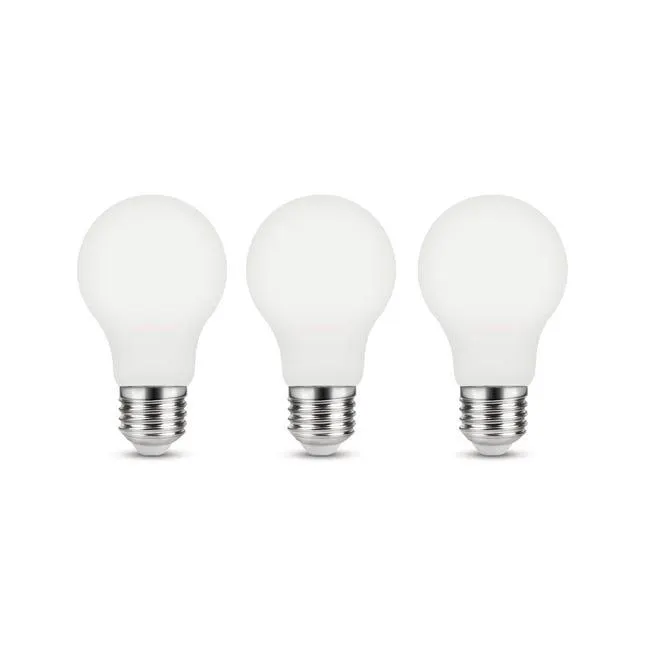 Set da 3 lampadine LED, E27 goccia, opaco, luce calda, 11.2W= 1521LM (equiv 100 W), 330° , LEXMAN