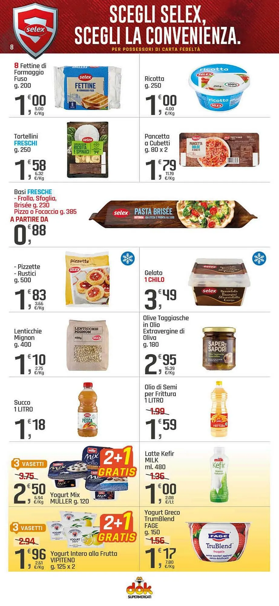 Volantino Supermercati Dok da 8 agosto a 15 agosto di 2025 - Pagina del volantino 8
