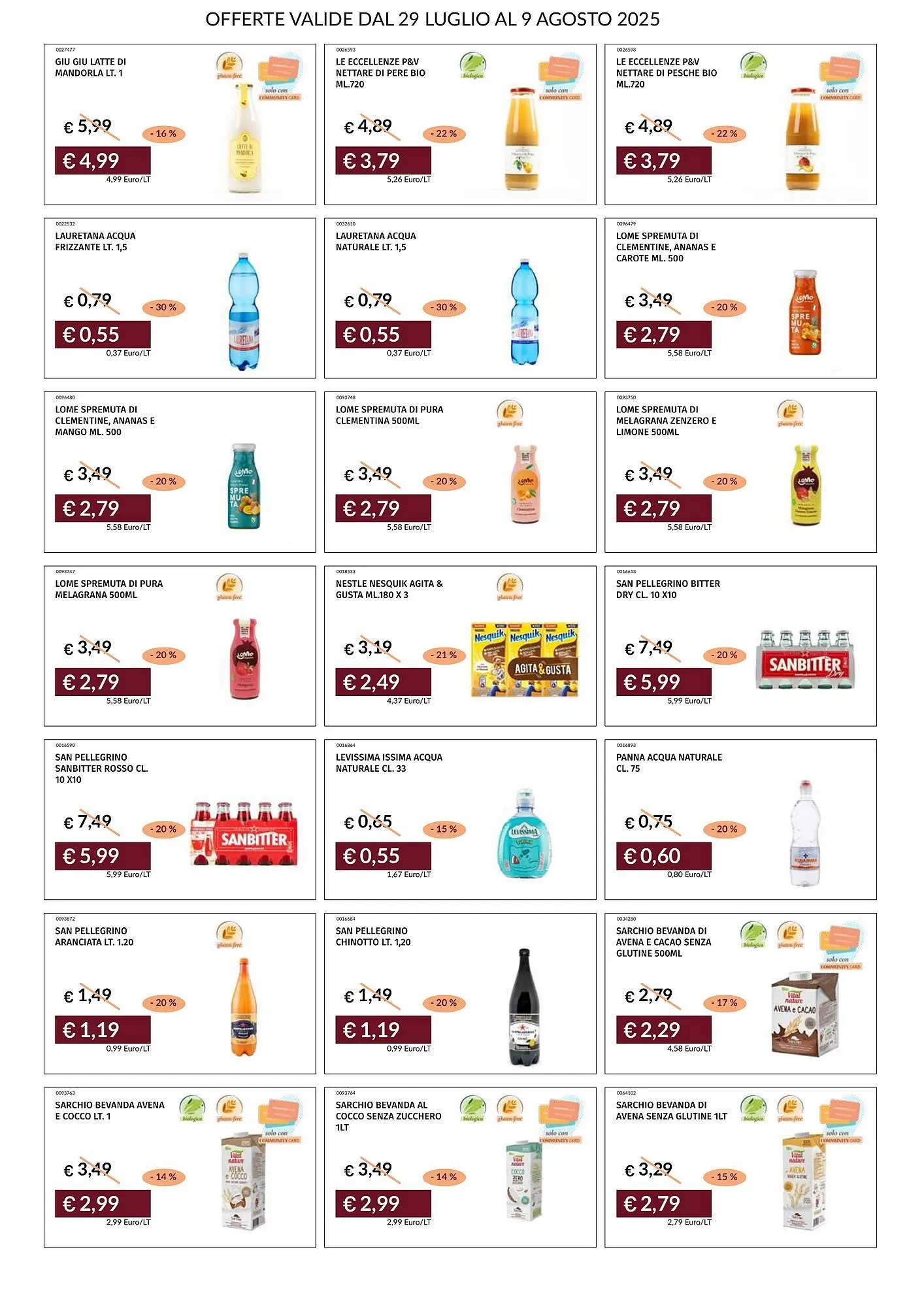 Volantino Prezzemolo e Vitale da 29 luglio a 9 agosto di 2025 - Pagina del volantino 31
