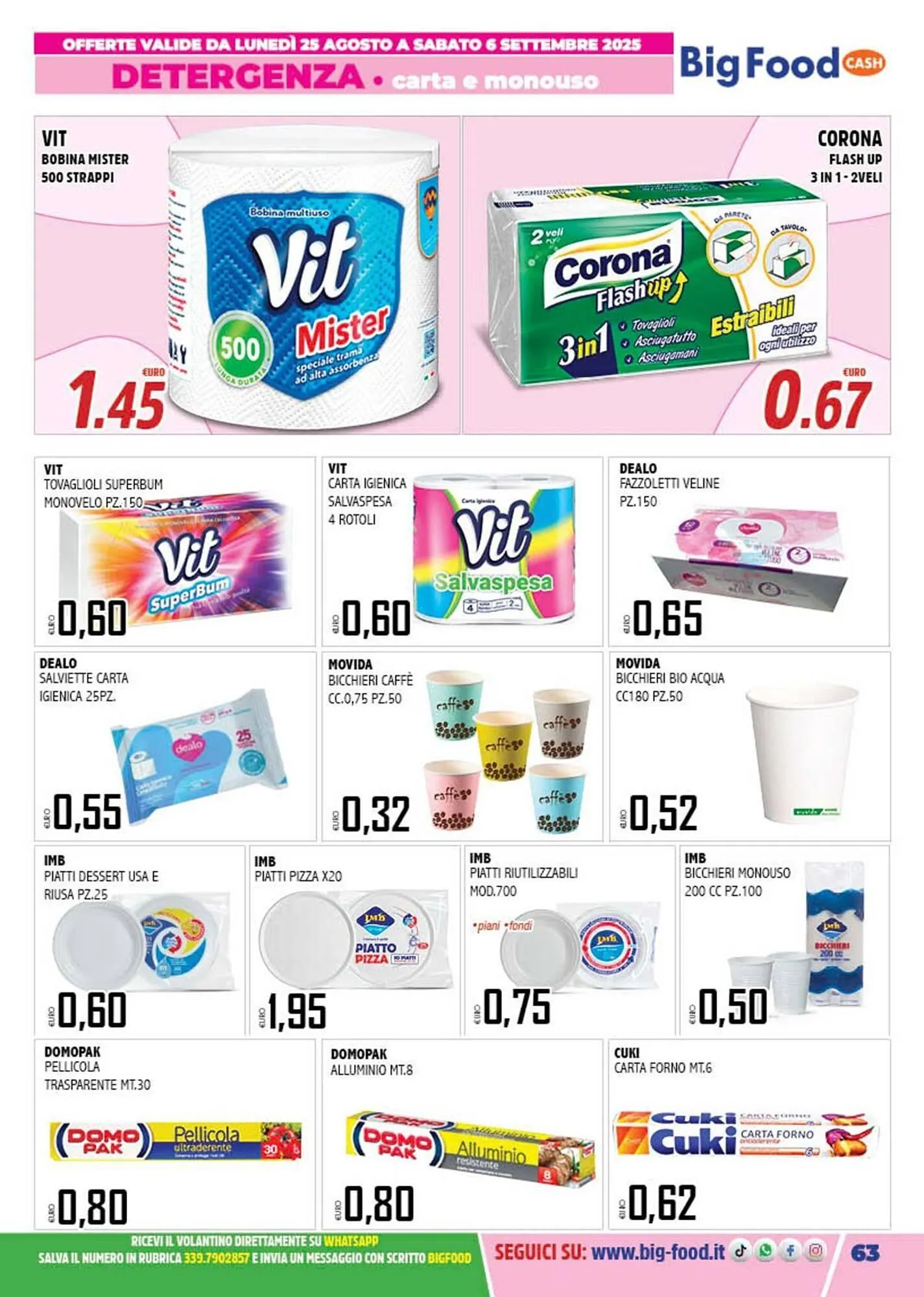 Volantino Big Food da 25 agosto a 6 settembre di 2025 - Pagina del volantino 63