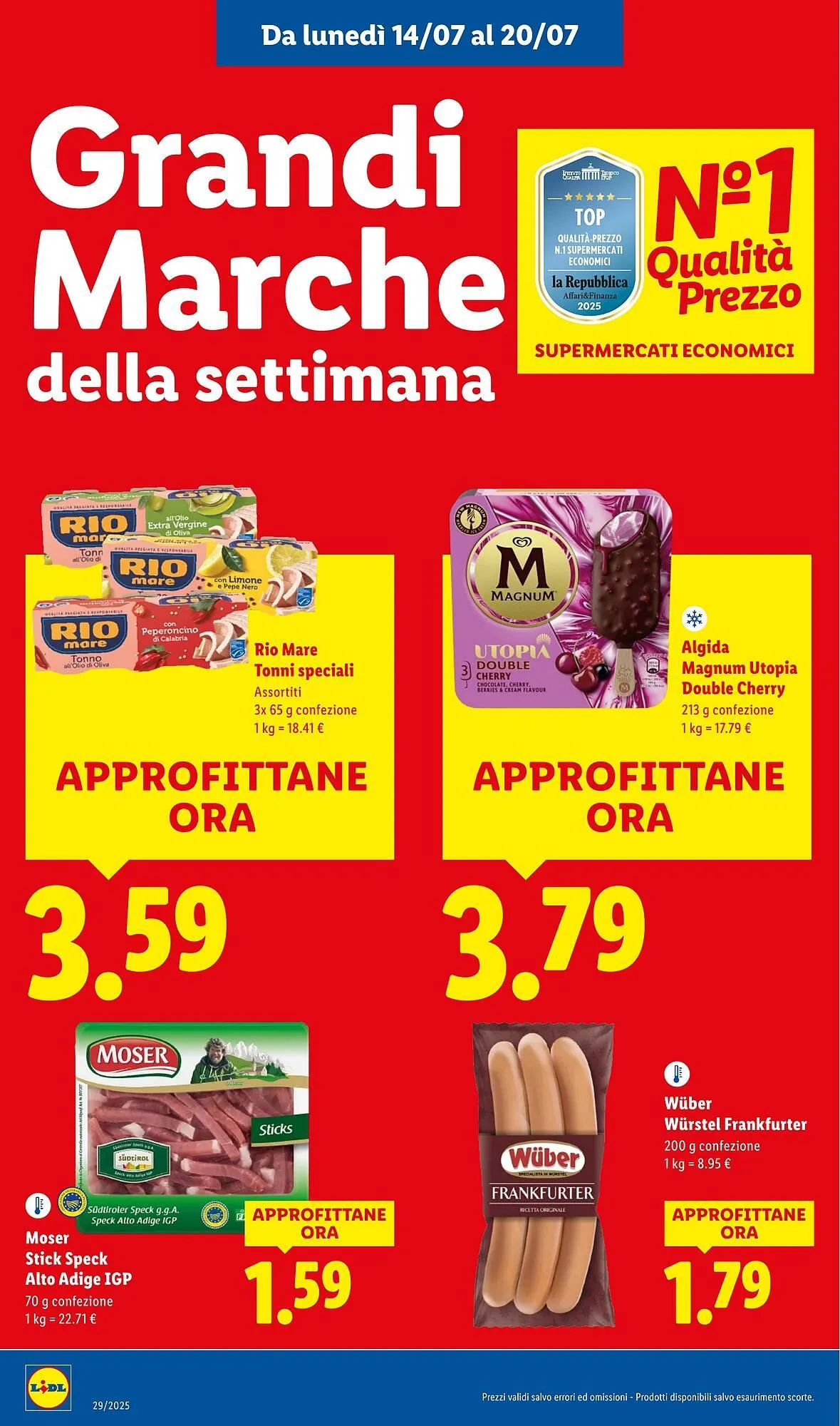 Volantino Lidl da 14 luglio a 20 luglio di 2025 - Pagina del volantino 14