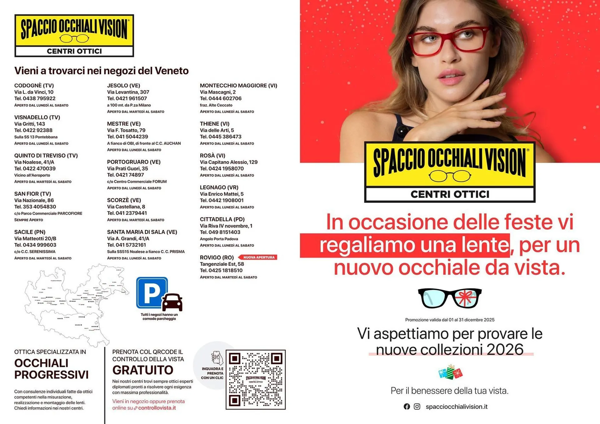 Volantino Spaccio Occhiali Vision da 1 dicembre a 31 dicembre di 2025 - Pagina del volantino 1