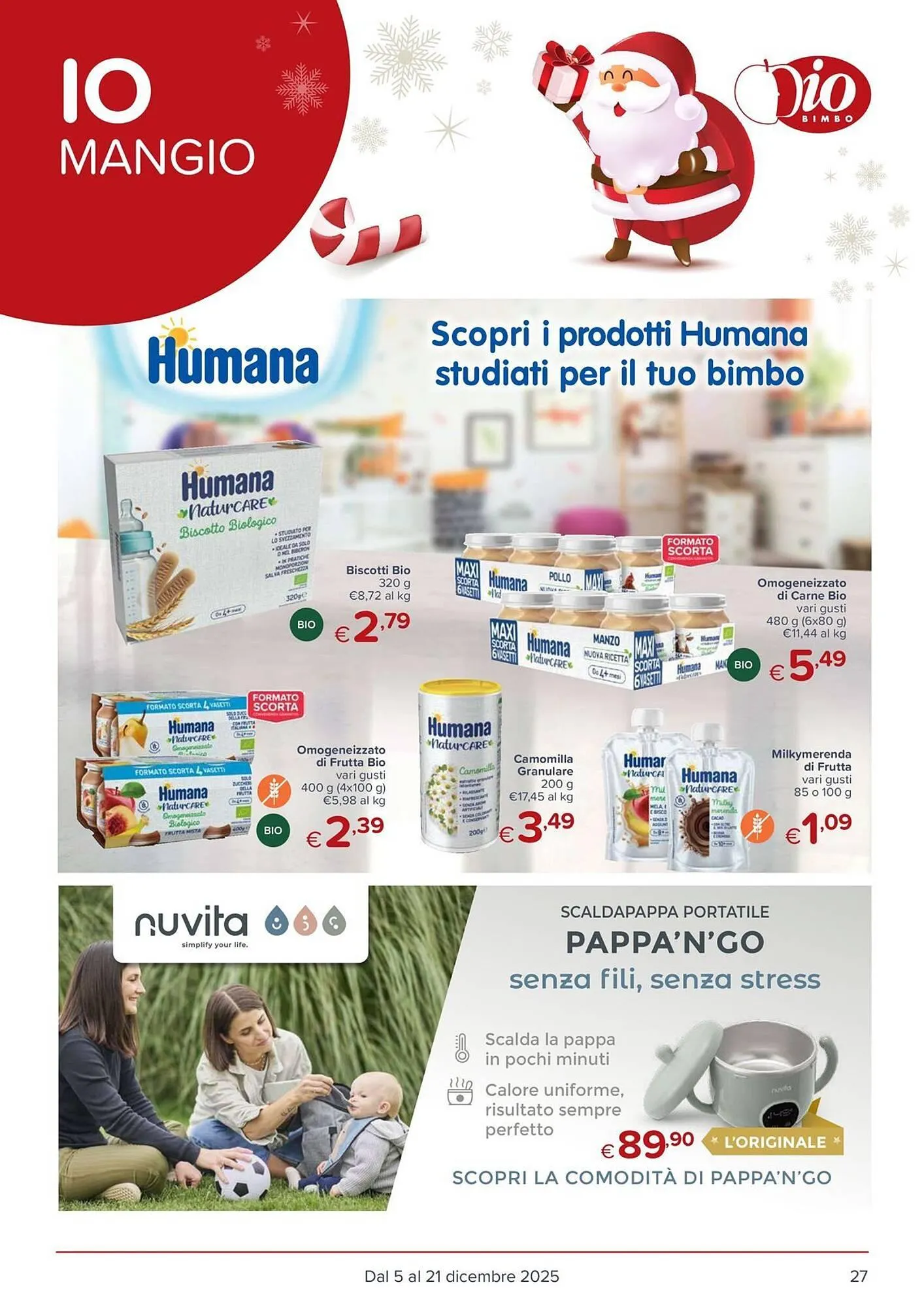 Volantino Io Bimbo da 5 dicembre a 21 dicembre di 2025 - Pagina del volantino 27
