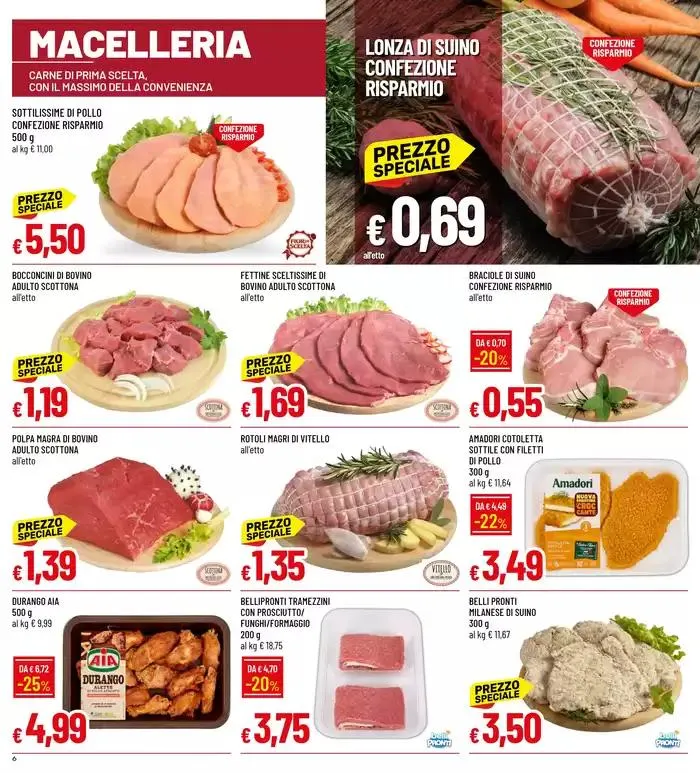 GRANDI MARCHE A PICCOLI PREZZI da 9 gennaio a 22 gennaio di 2025 - Pagina del volantino 6