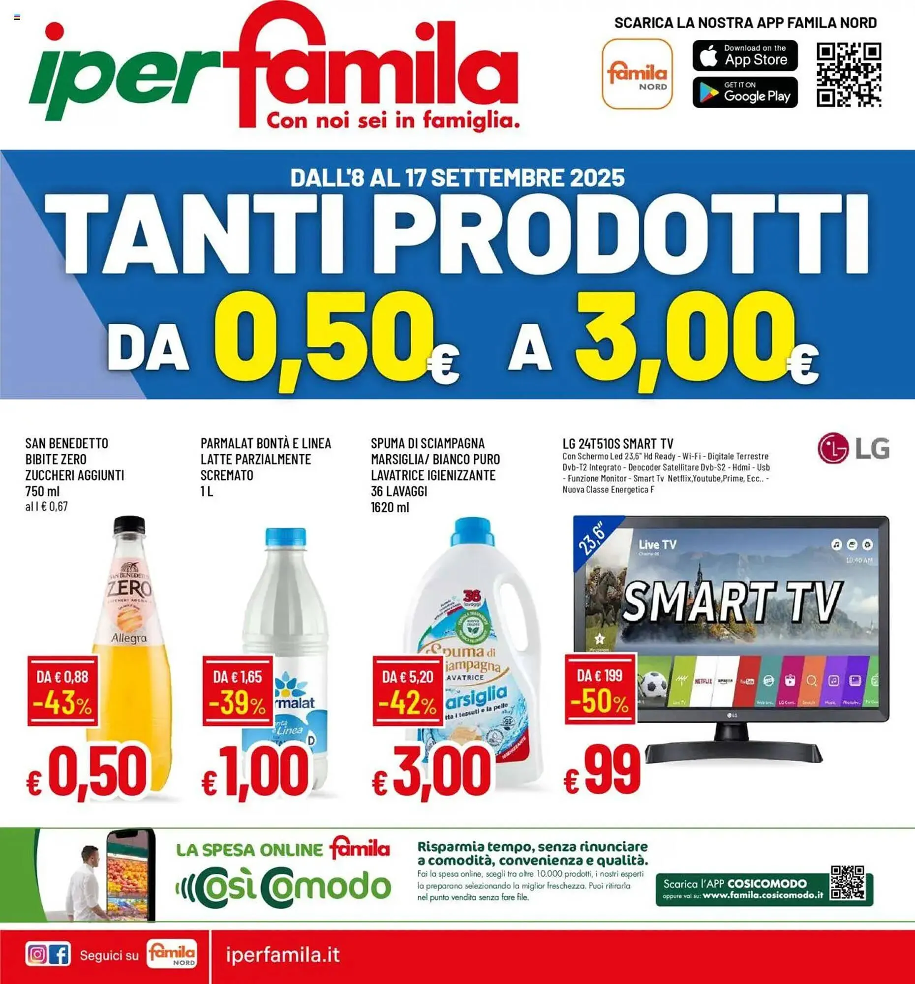 Volantino IperFamila da 8 settembre a 17 settembre di 2025 - Pagina del volantino 1