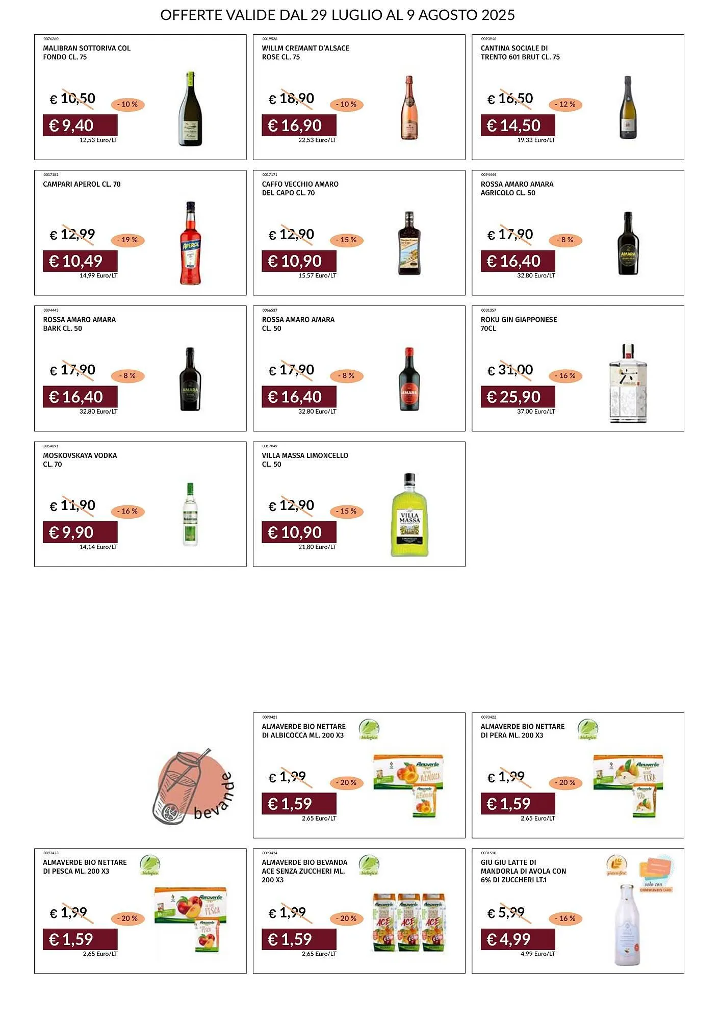 Volantino Prezzemolo e Vitale da 29 luglio a 9 agosto di 2025 - Pagina del volantino 30
