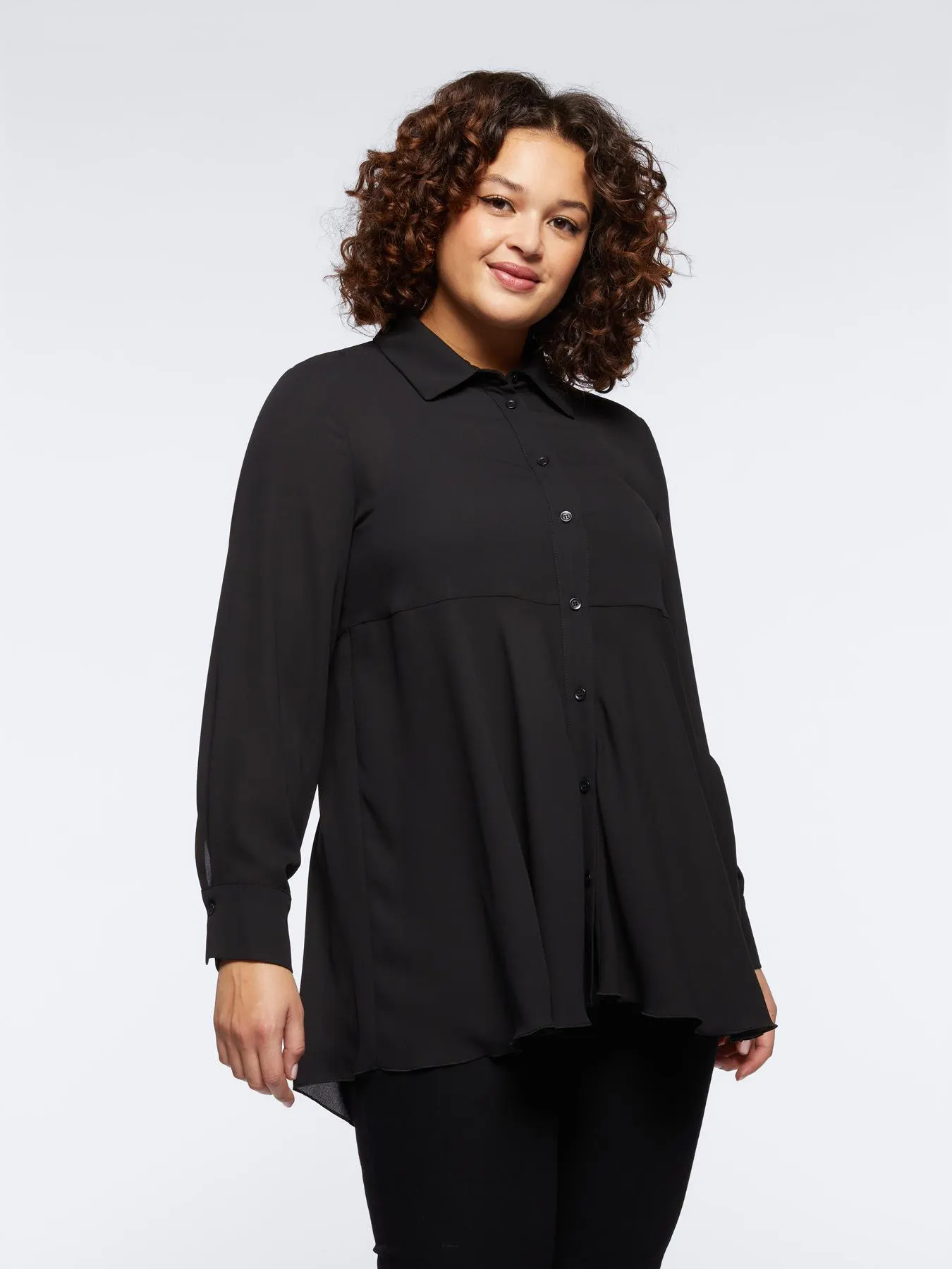 Camicia lunga svasata