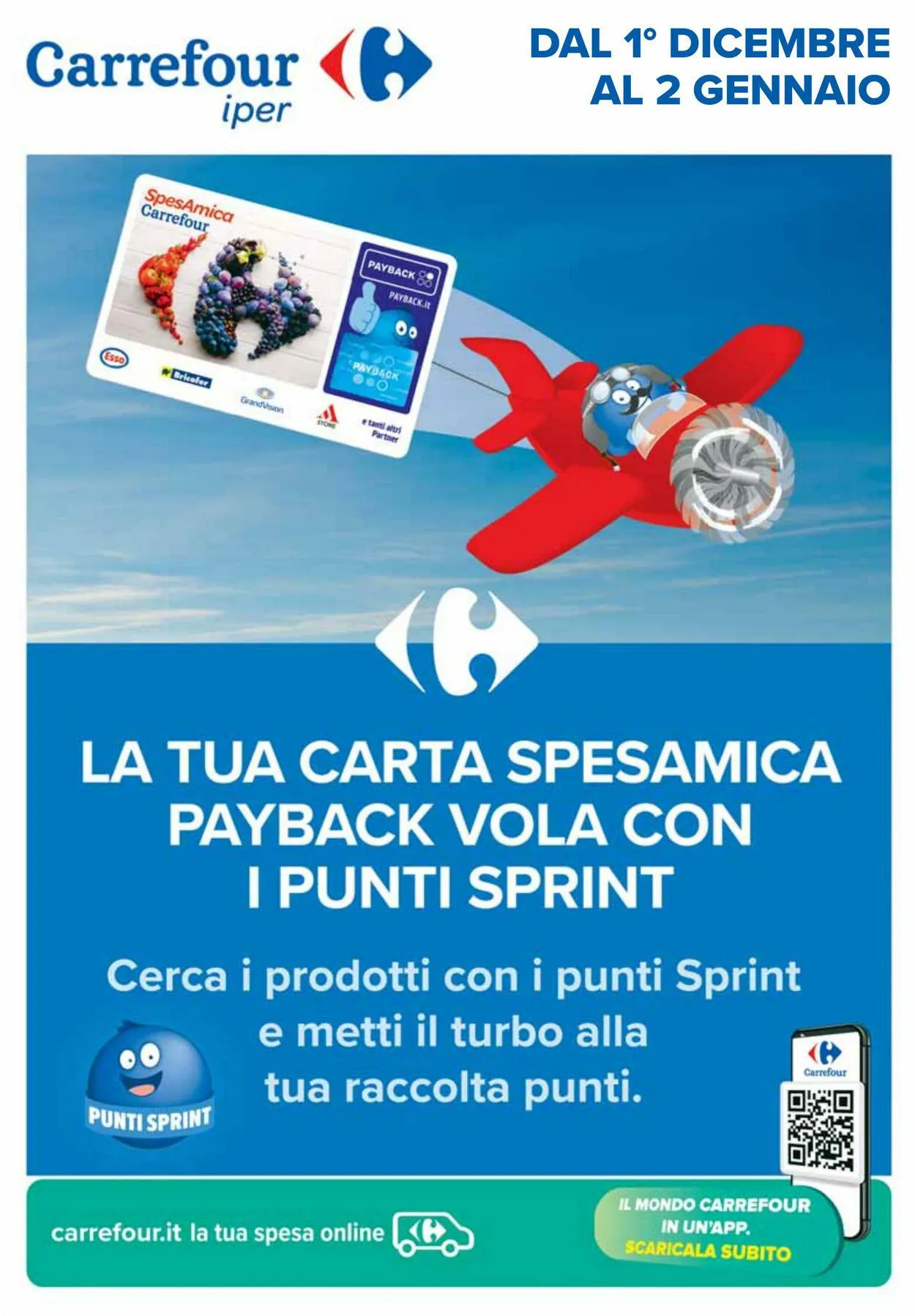 Carrefour Volantino attuale da 1 dicembre a 2 gennaio di 2024 - Pagina del volantino 1