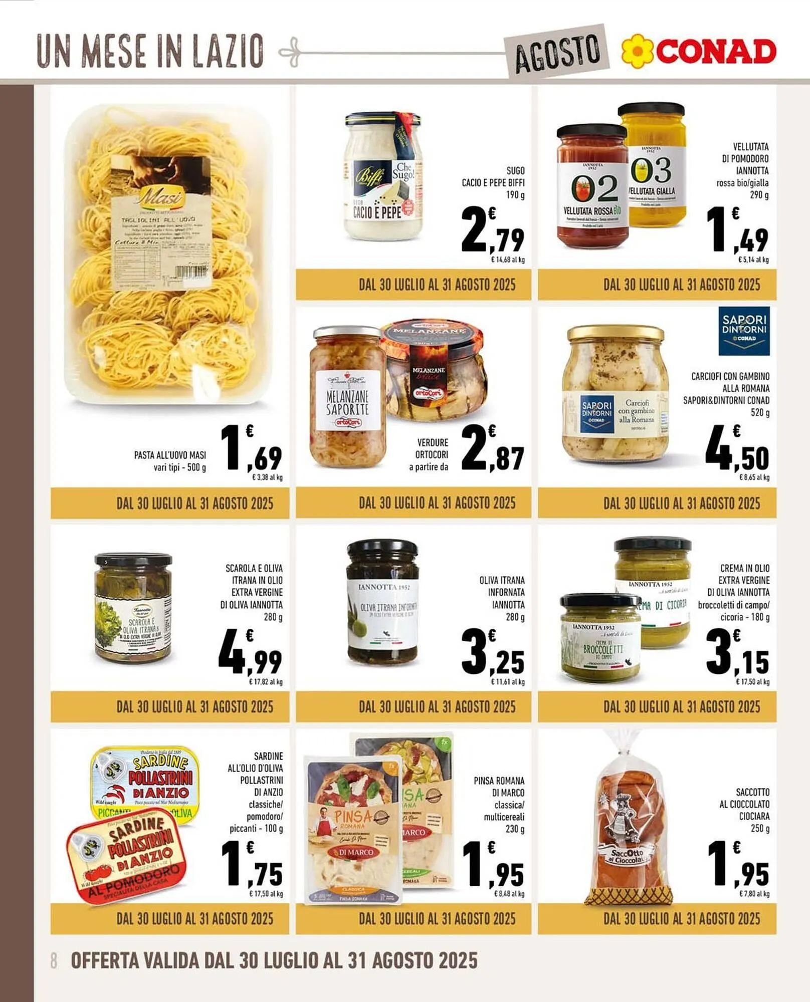 Volantino Conad da 30 luglio a 31 agosto di 2025 - Pagina del volantino 8