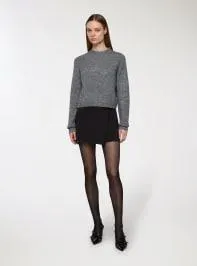 Skort con chiusura laterale Nero