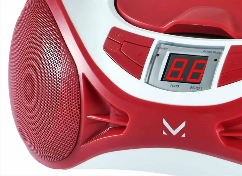 MAJESTIC - Lettore CD portatile AH1262RAXRD-Rosso