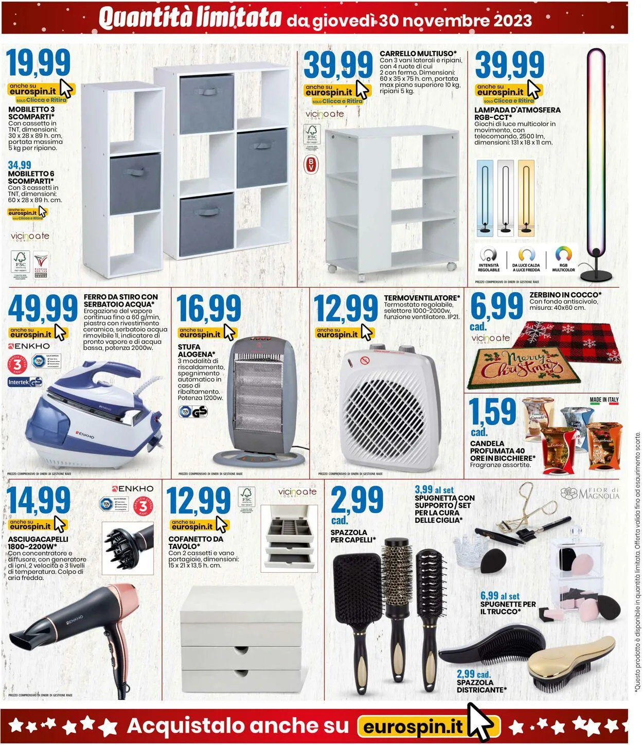 EURO Spin Volantino attuale da 25 novembre a 10 dicembre di 2023 - Pagina del volantino 20