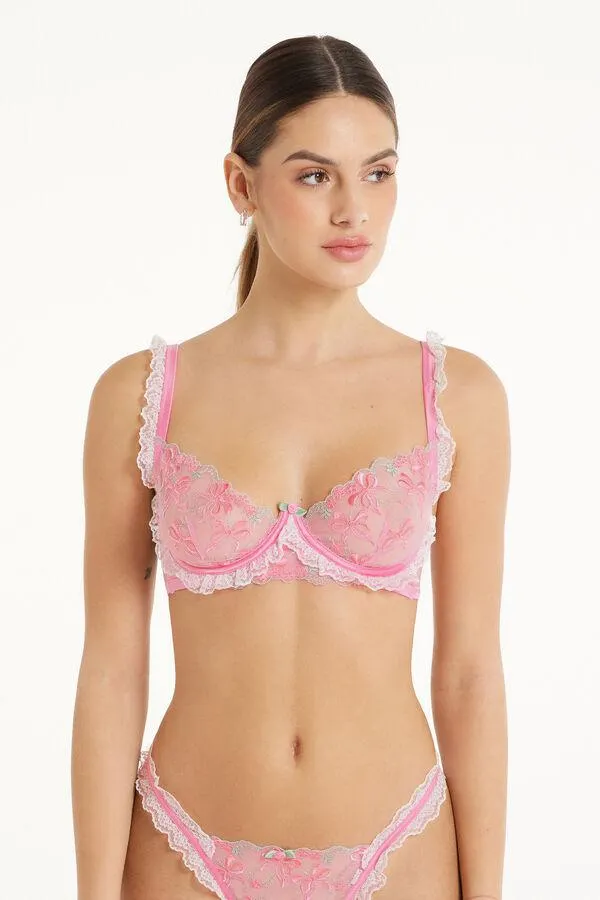 Reggiseno Balconcino Paris Pink Candy Lace