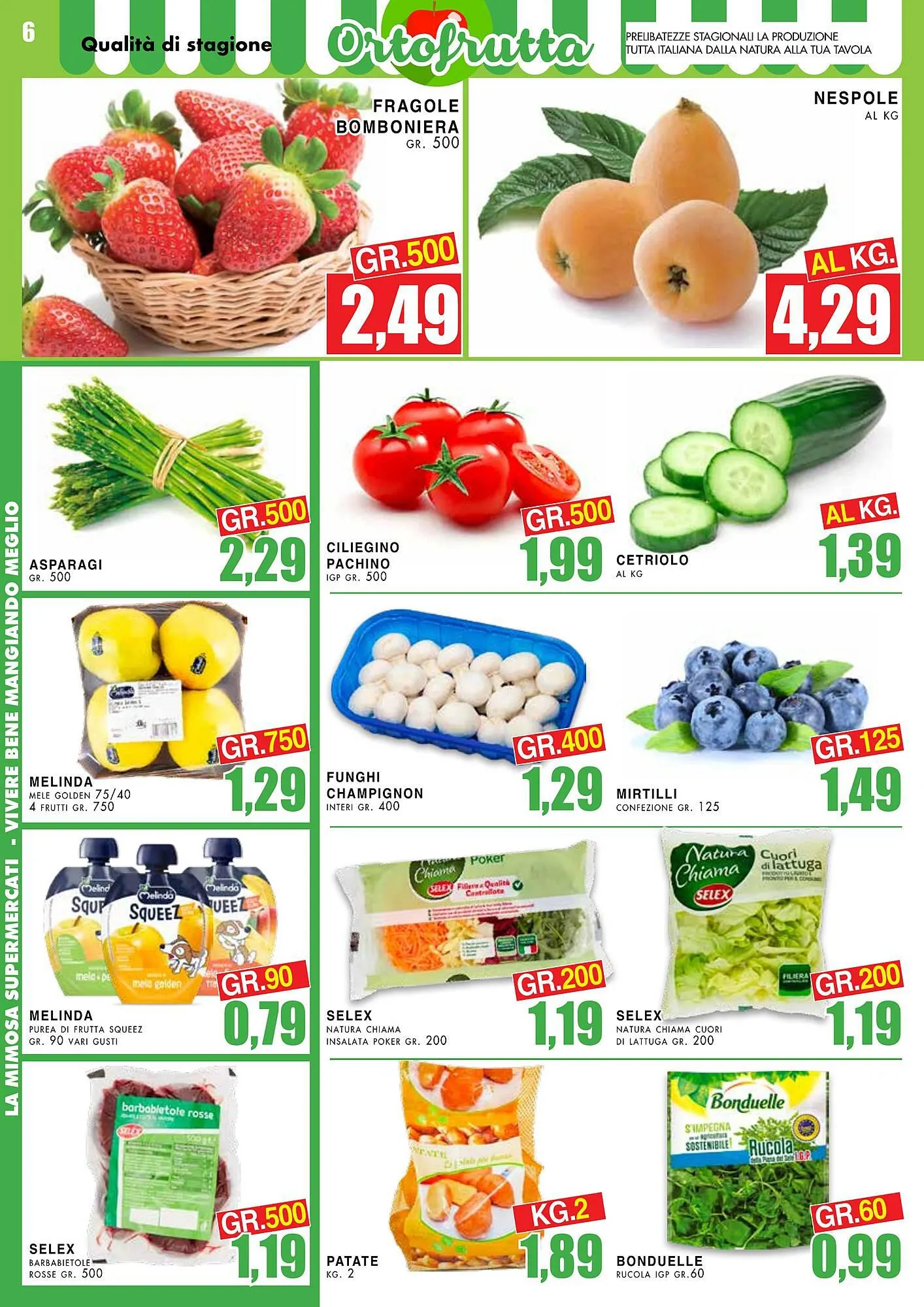 Volantino La Mimosa Supermercati da 15 aprile a 28 aprile di 2024 - Pagina del volantino 6
