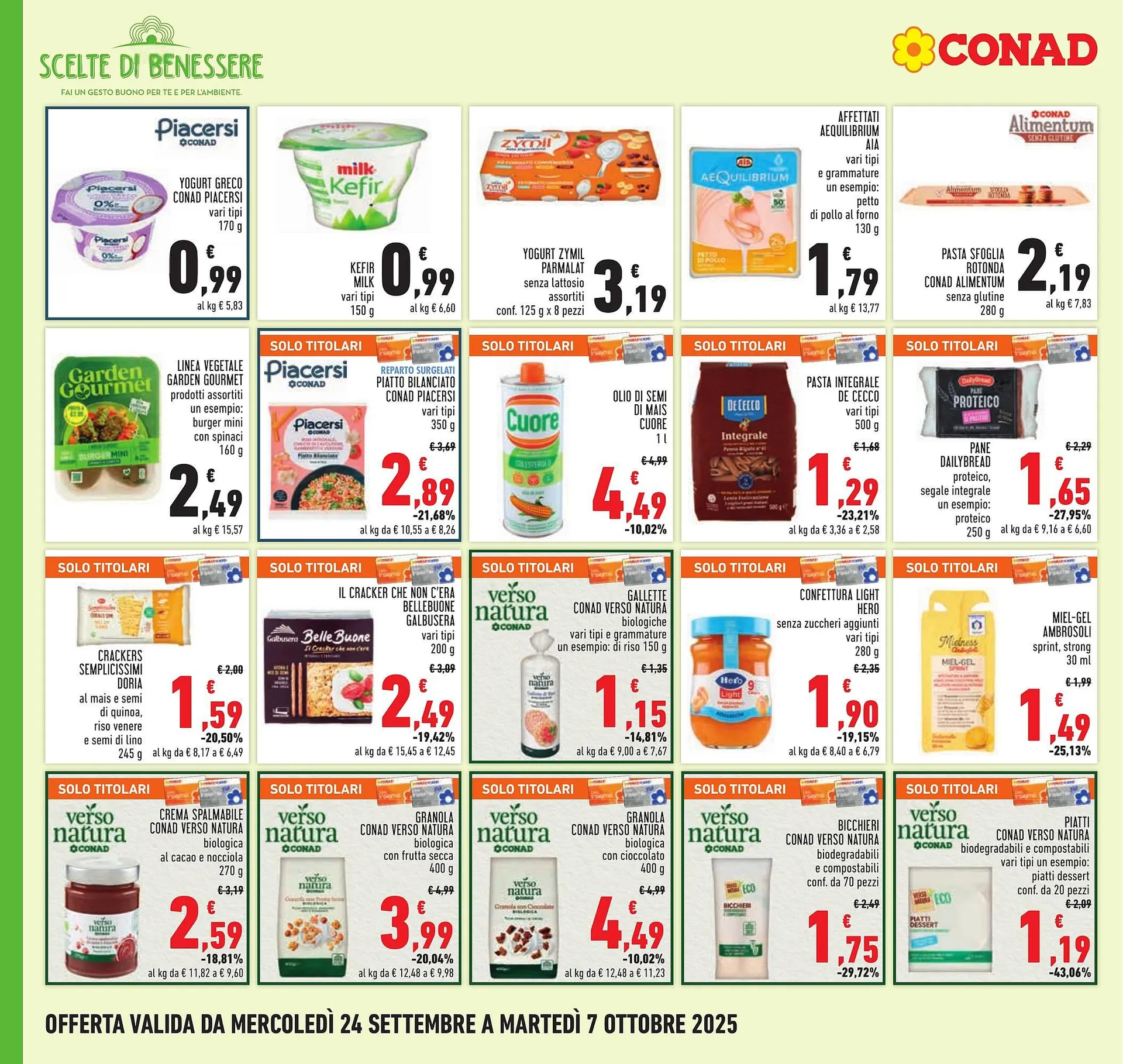 Volantino Conad da 24 settembre a 7 ottobre di 2025 - Pagina del volantino 12