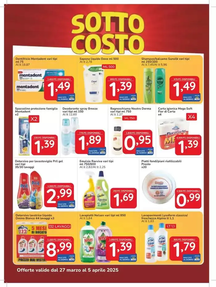 Sotto Costo da 27 marzo a 5 aprile di 2025 - Pagina del volantino 6